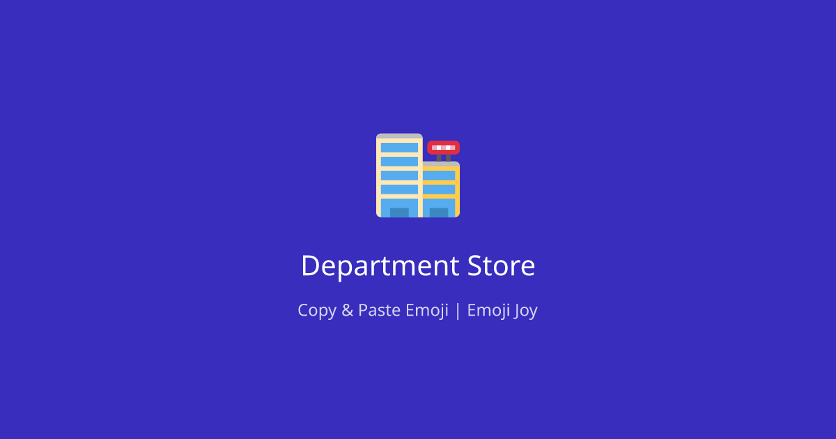 🏬 Department Store emoji